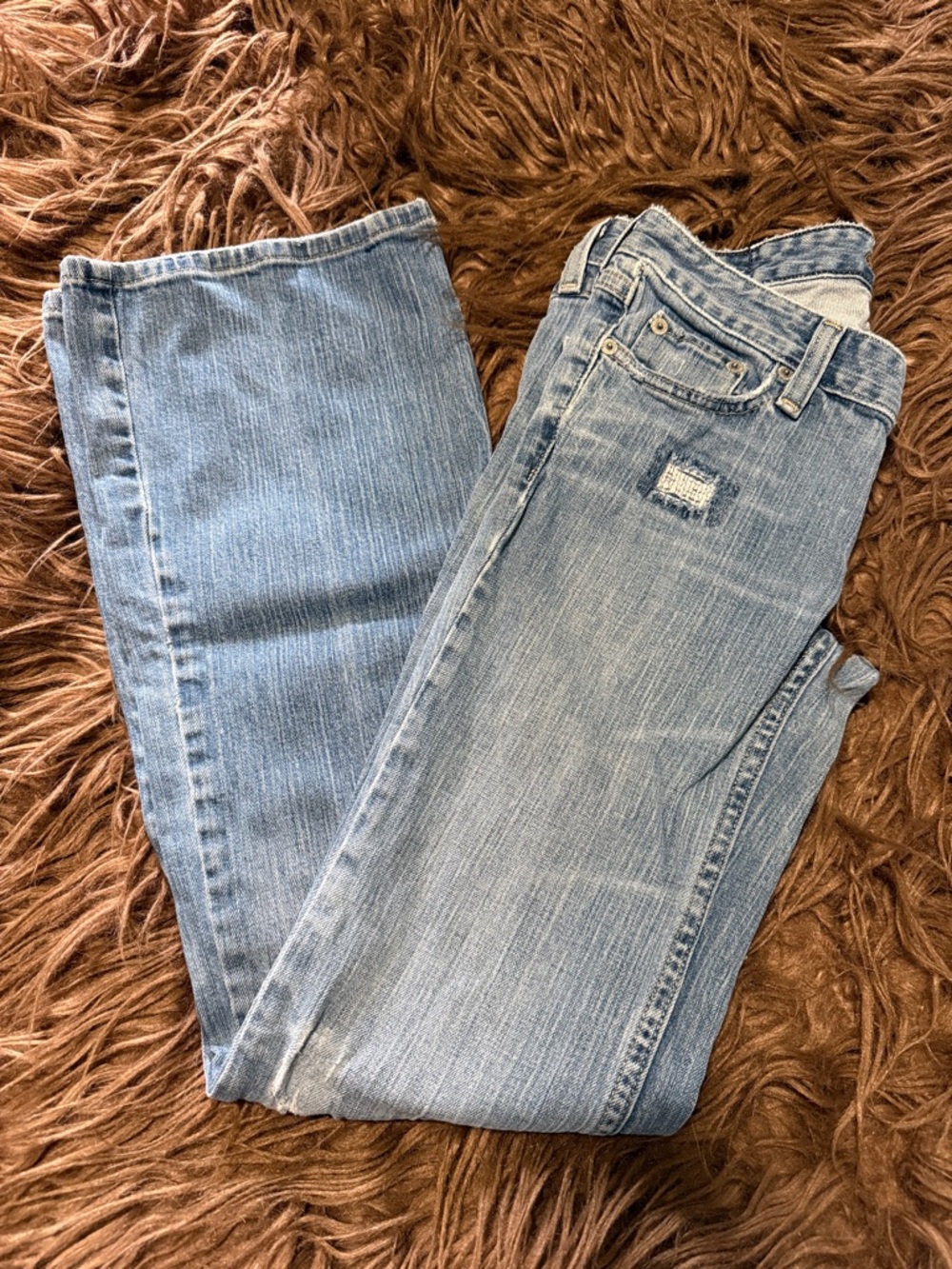 American Eagle Outfitters Light Blue Straight Leg Jeans